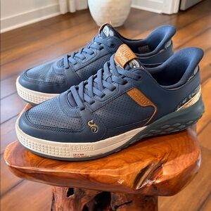 Skechers Snoop Dogg Navy and Tan Sneakers